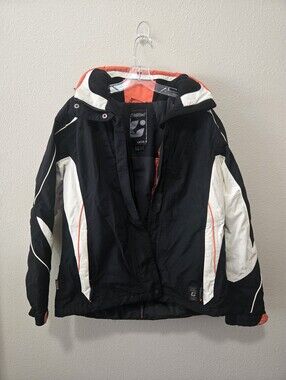 Killtec Tech-Line Level 3 Women’s Ski Jacket Black White Orange Size 10